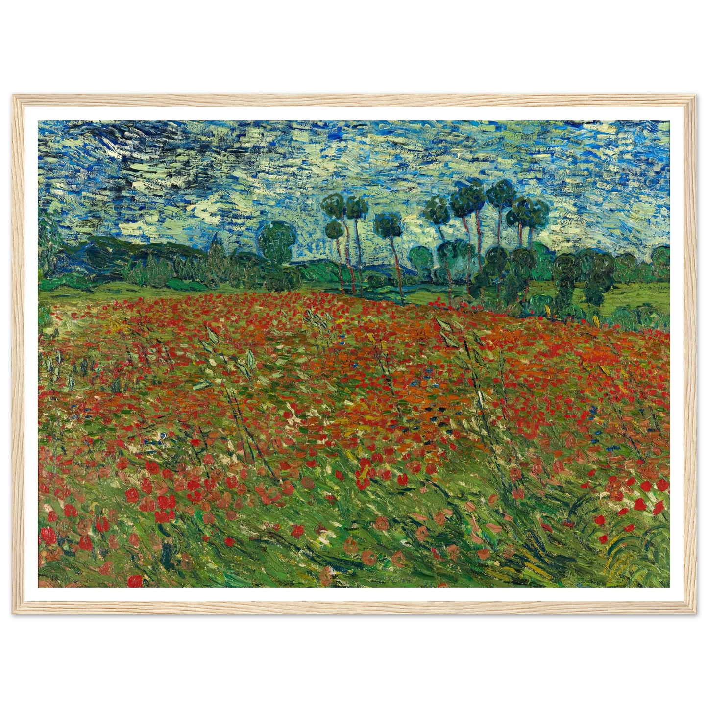 Poppy field Art Print | Vincent van Gogh-Quipham Collections