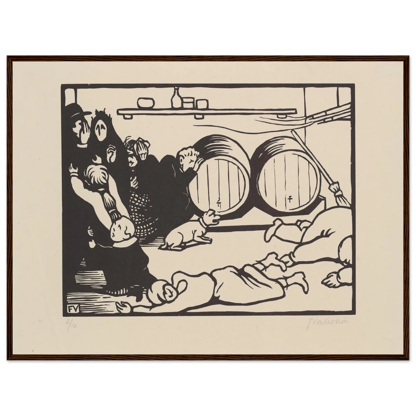 The Civilians (Les Civils) (1916) Art Print | Felix Vallotton-Quipham Collections