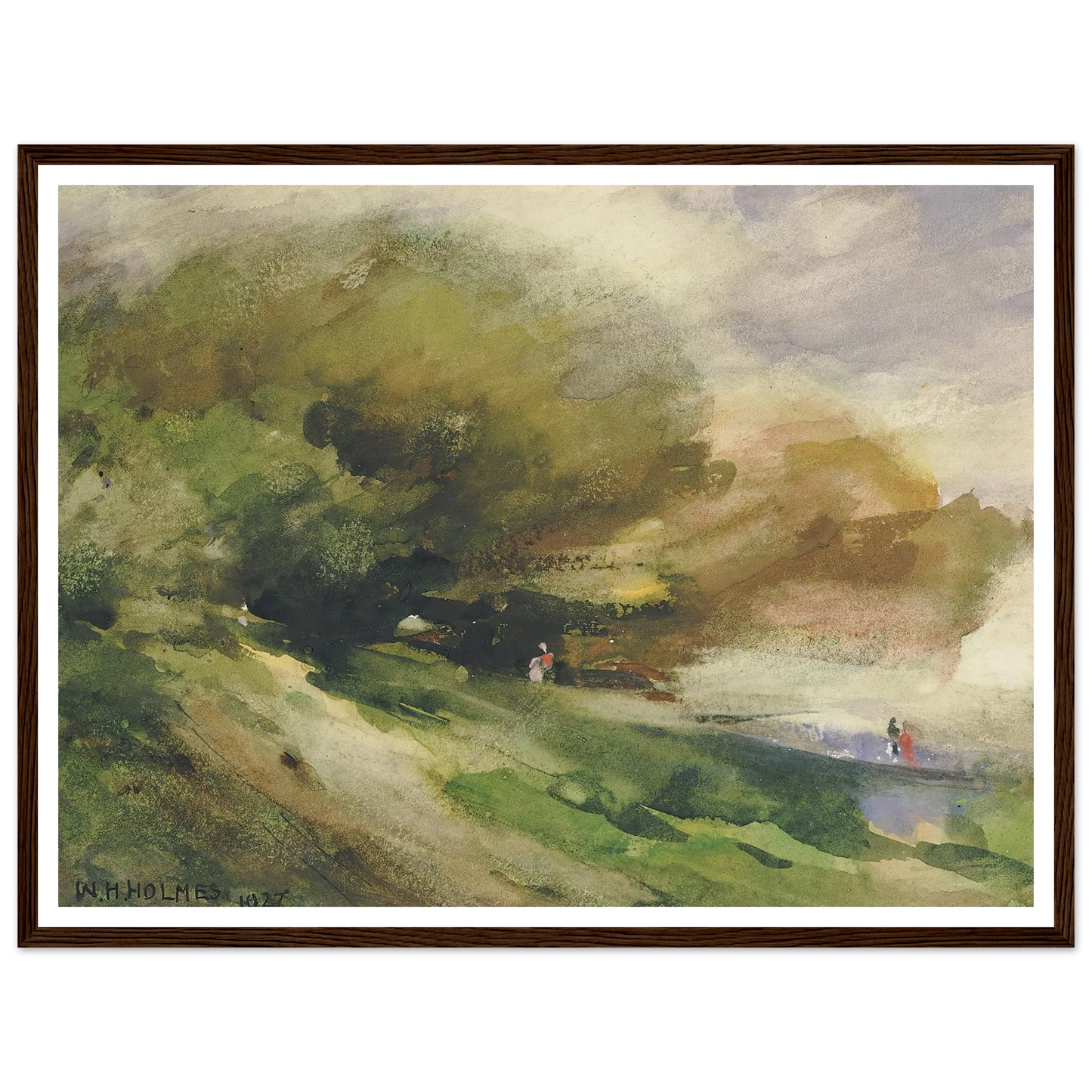 The Shaded Walk (1927) Art Print | William Henry Holmes-Quipham Collections