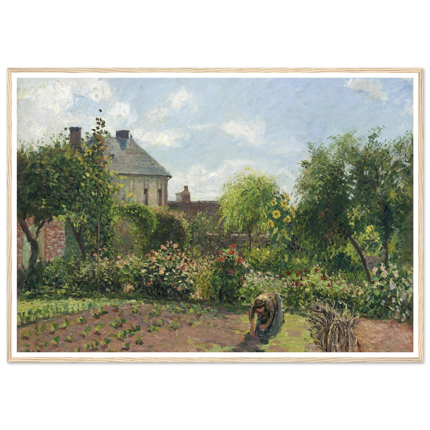 The Artist’s Garden at Eragny (1898) Art Print | Camille Pissarro-Quipham Collections