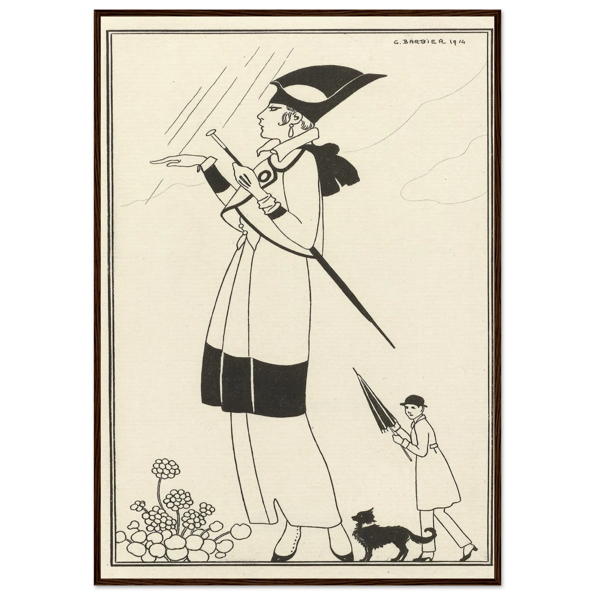Tailleur de ratin (1914) Art Print | George Barbier-Quipham Collections