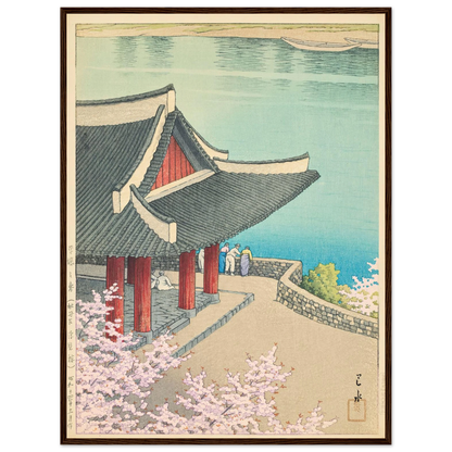 Heijo no haru, Botandai Fusekiro (Spring at Pubyong Pavilion, Modan Viewpoint, Pyongyang) (1939) Art Print | Kawase Hasui-Quipham Collections