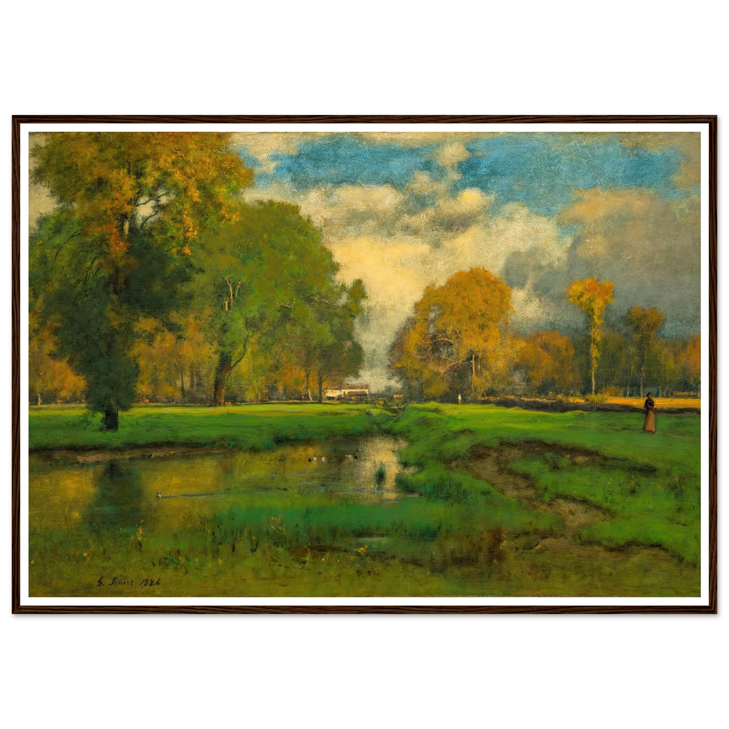 October (1882) Art Print | George Inness-Quipham Collections