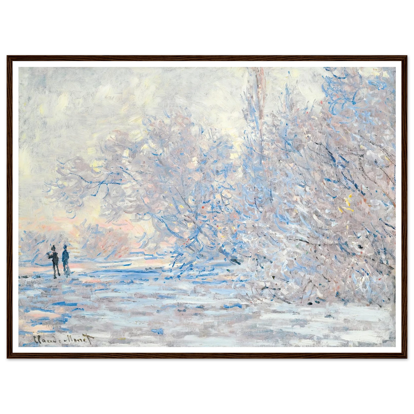 Le Givre À Giverny (1885) Art Print | Claude Monet-Quipham Collections