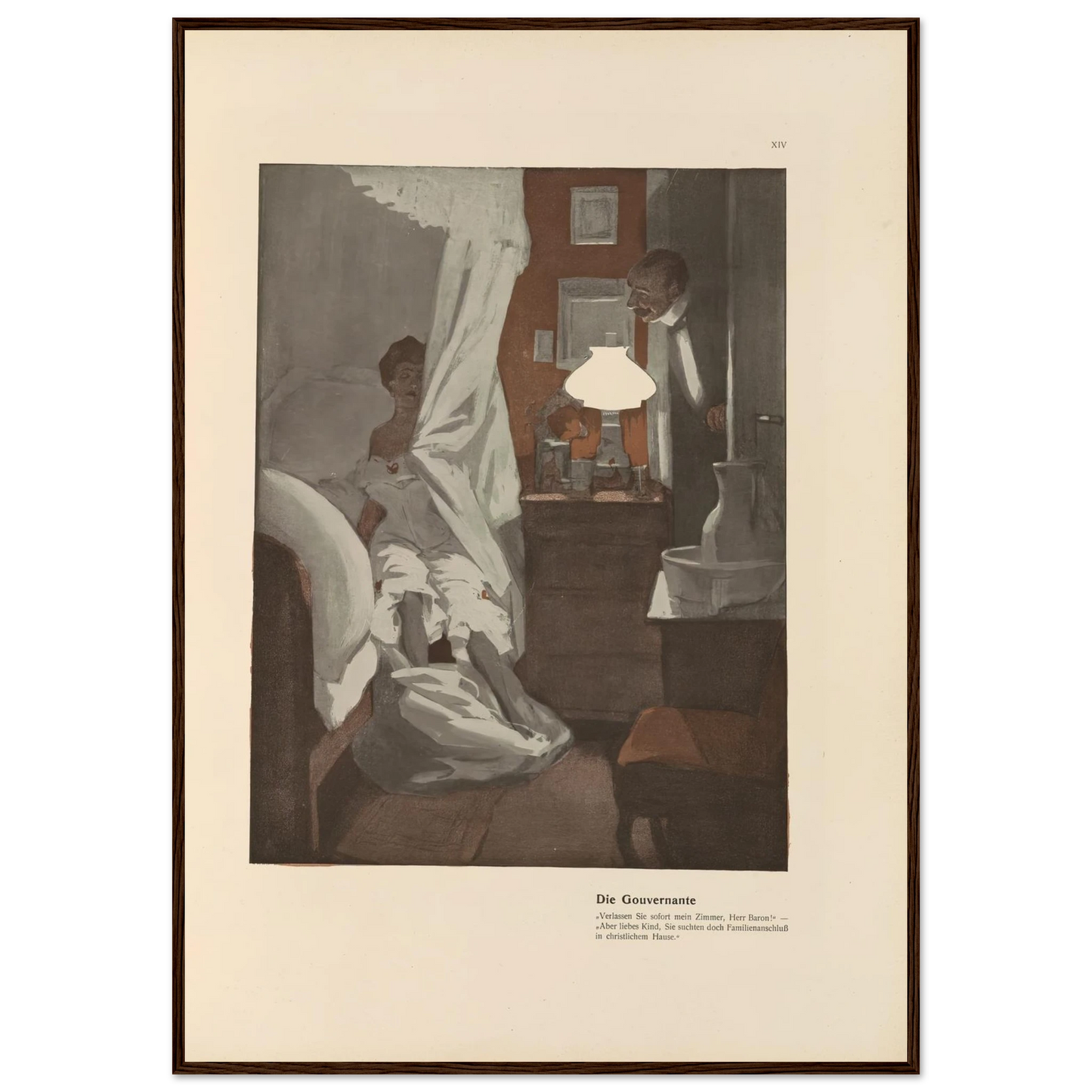 Die Gouvernante (1908) Art Print | Ferdinand Freiherr von Reznicek-Quipham Collections