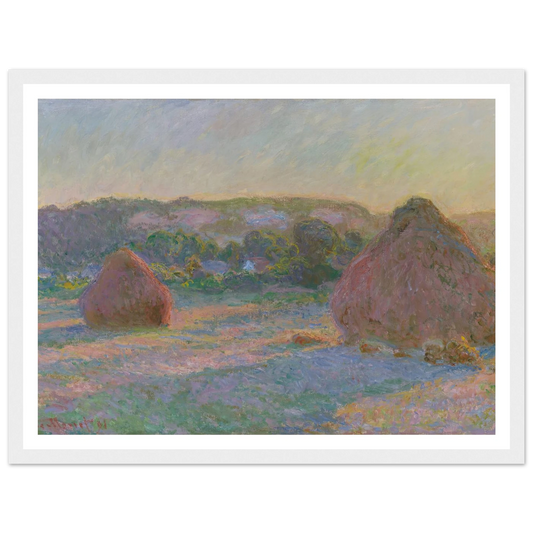Stacks of Wheat (End of Summer) (1890-91) Art Print | Claude Monet-Quipham Collections