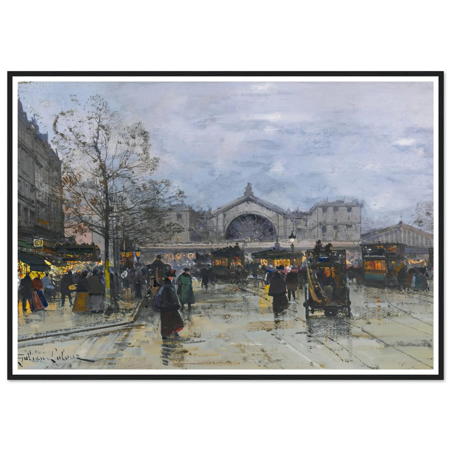 La Gare De L’est Art Print | Eugene Galien Laloue-Quipham Collections