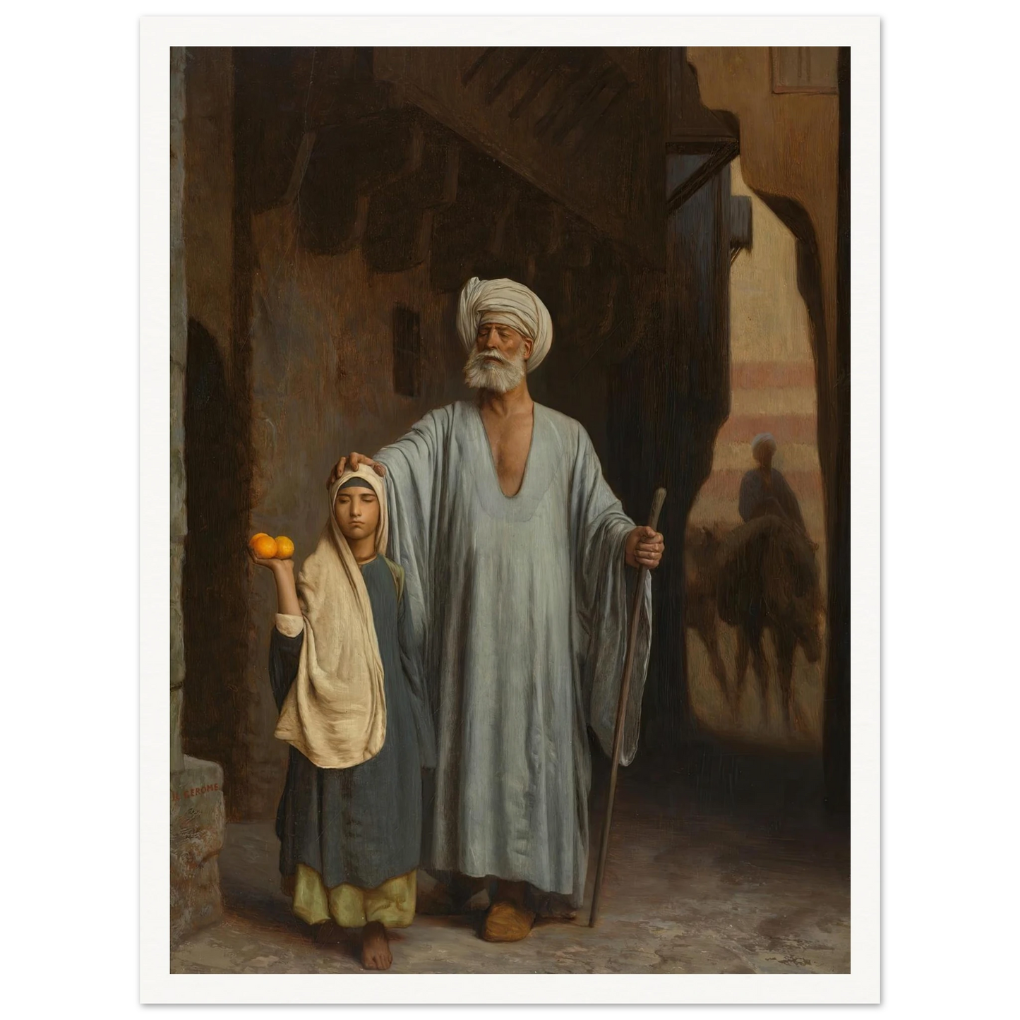 The Helping Hand Art Print | Jean Leon Gerome-Quipham Collections
