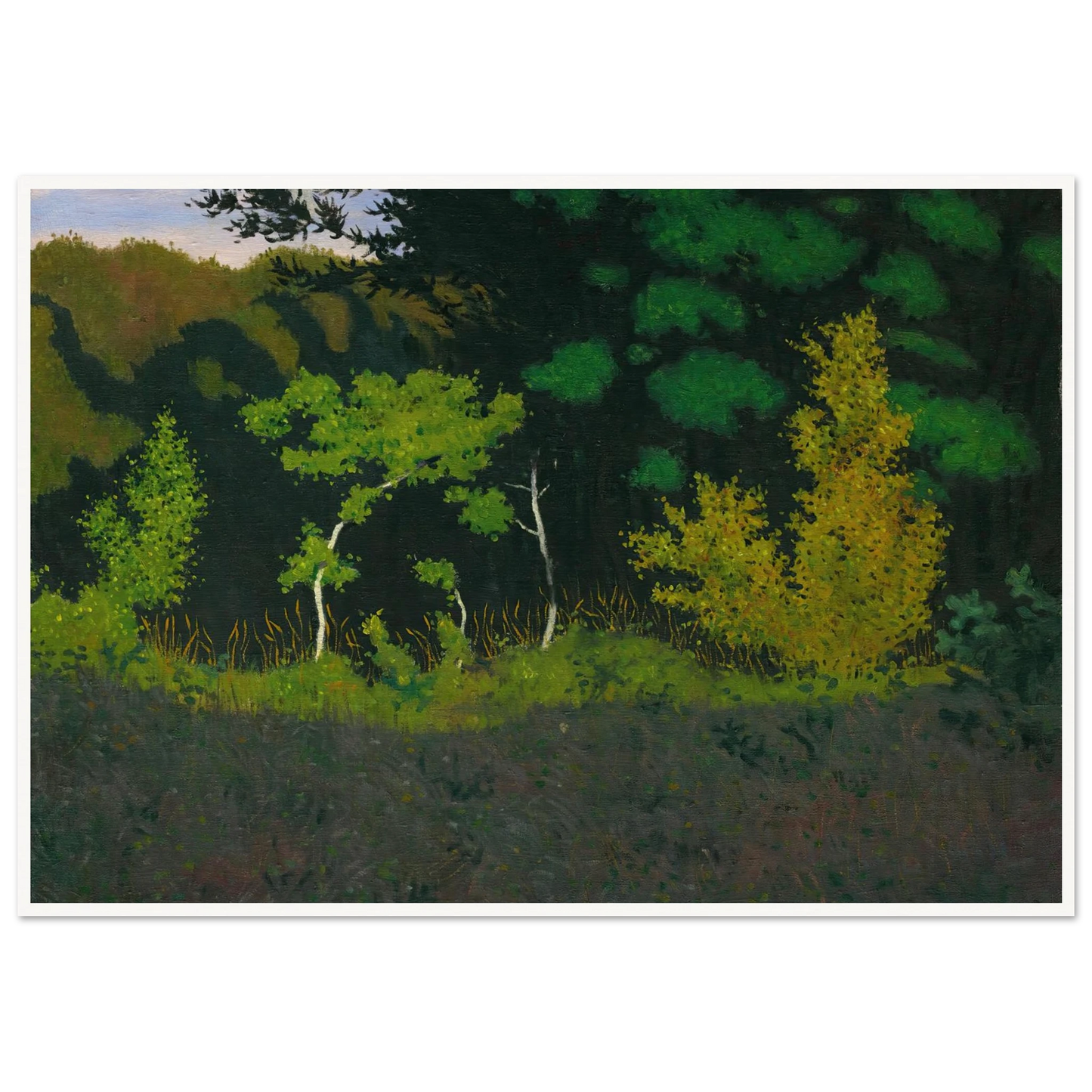 Edge Of The Wood (1920) Art Print | Felix Vallotton-Quipham Collections