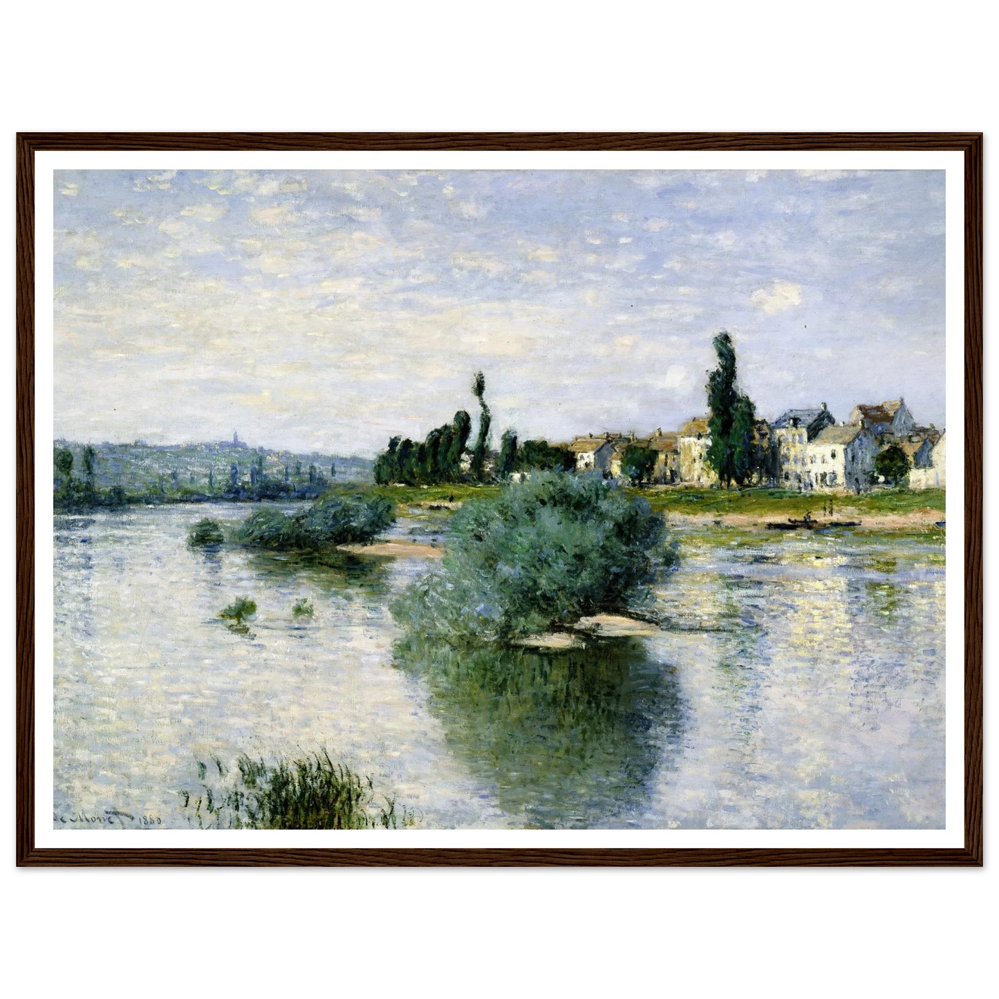 The Seine at Lavacourt (1880) Art Print | Claude Monet-Quipham Collections