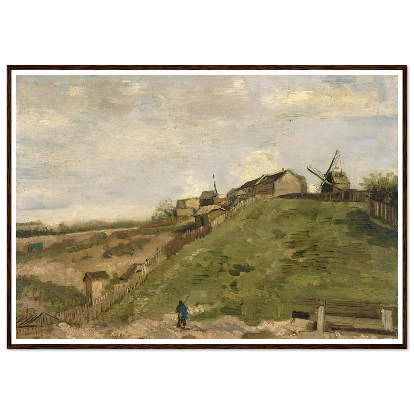 The hill of Montmartre with stone quarry (1886) Art Print | Vincent van Gogh-Quipham Collections