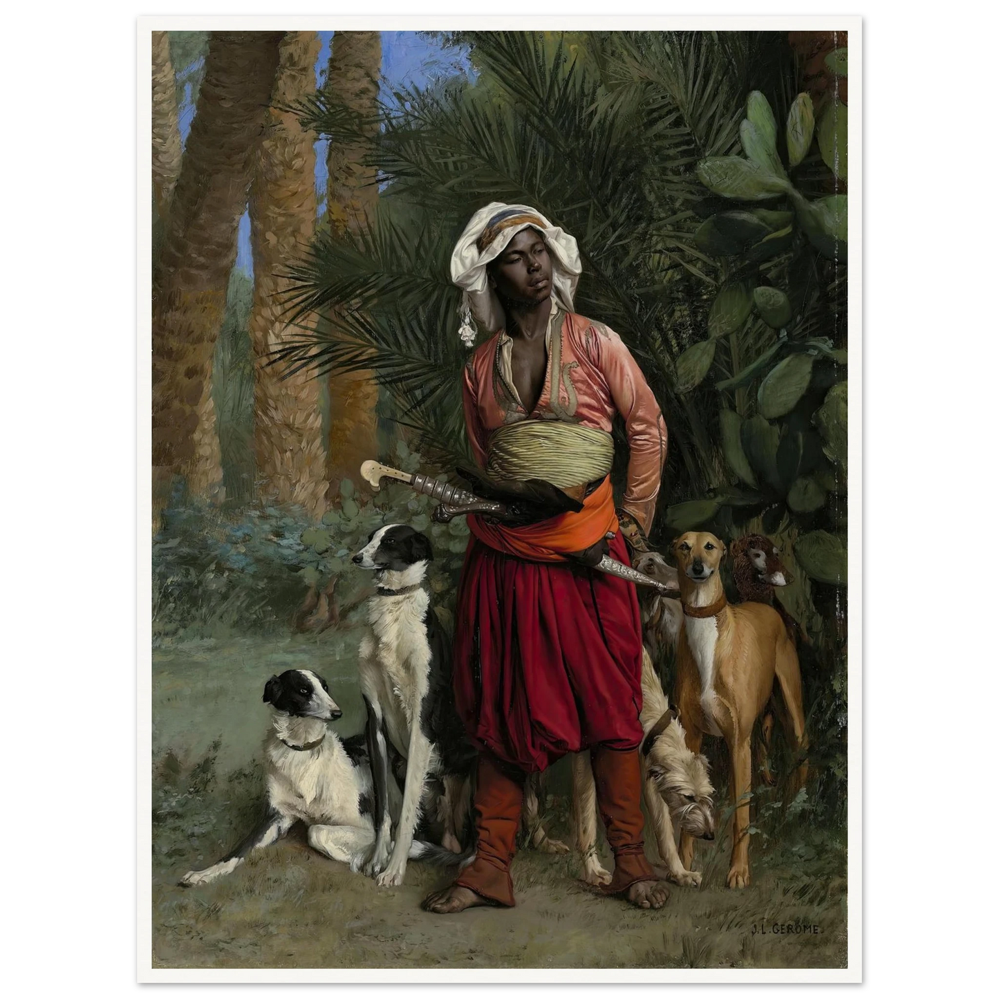 Master of the Hounds (1871) Art Print | Jean Leon Gerome-Quipham Collections