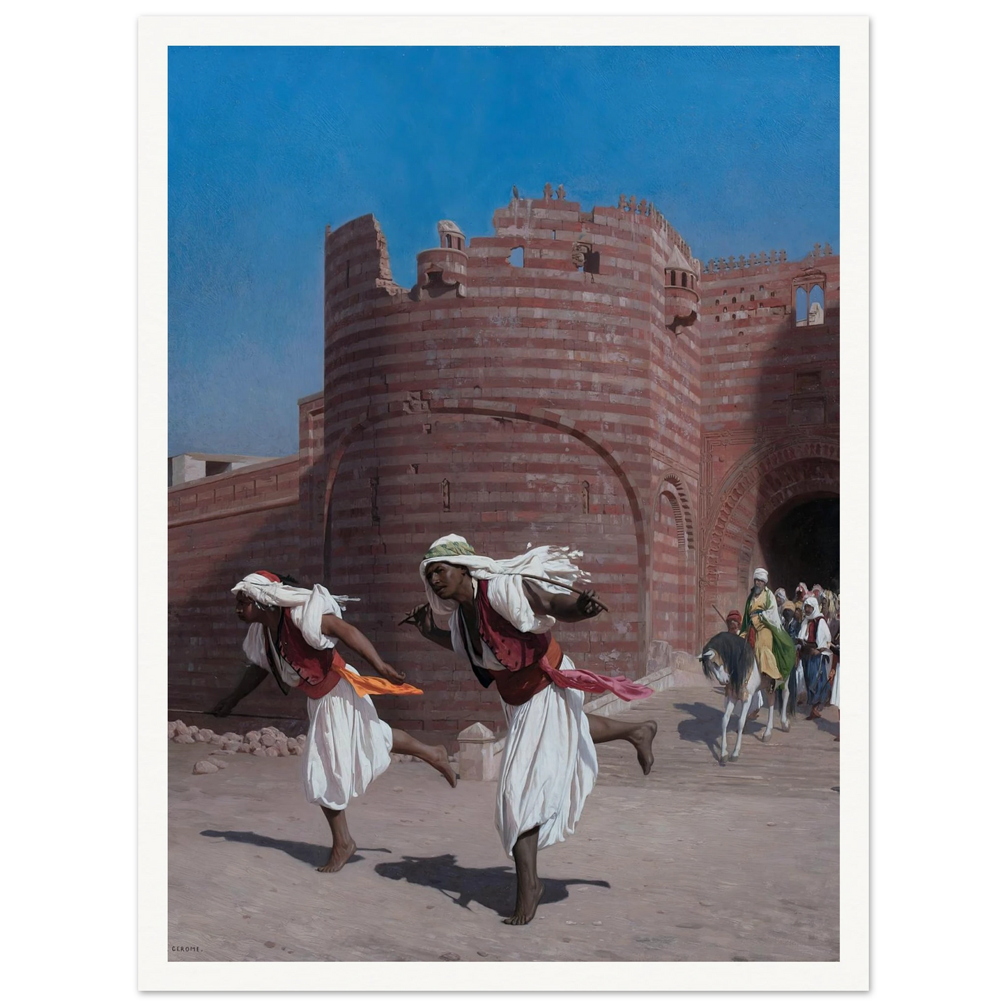 The runners of the Pasha (1867) Art Print | Jean Leon Gerome-Quipham Collections