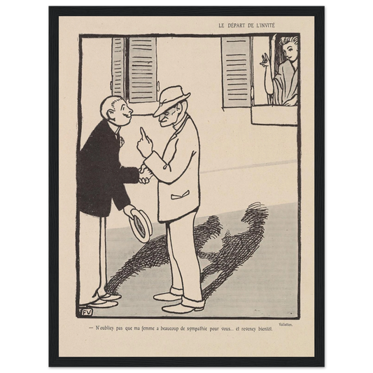 22 août 1903 Art Print | Felix Vallotton - Framed Poster - 30x40 cm / 12x16″ - Black frame