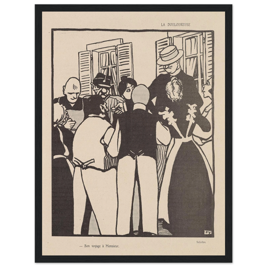 22 août 1903. Art Print | Felix Vallotton - Framed Poster - 30x40 cm / 12x16″ - Black frame