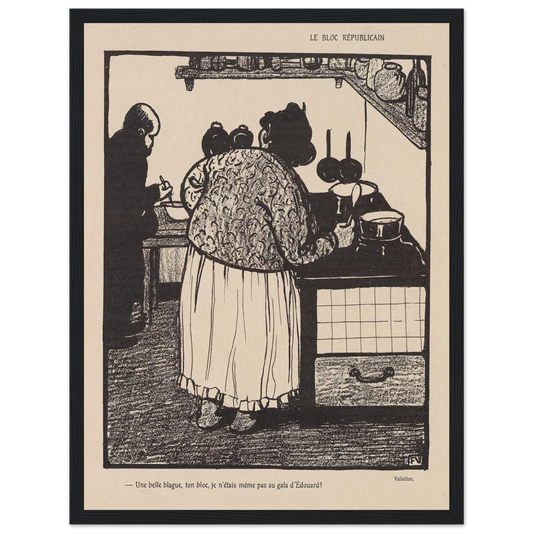22 mai 1903 Art Print | Felix Vallotton - Framed Poster - 30x40 cm / 12x16″ - Black frame