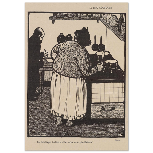 22 mai 1903 Art Print | Felix Vallotton - Framed Poster - 30x40 cm / 12x16″ - Black frame