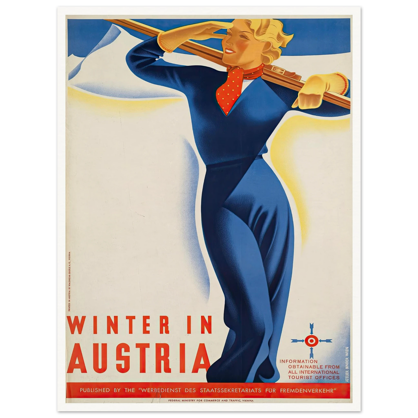 Winter in Austria Art Print | Joseph Binder-Quipham Collections