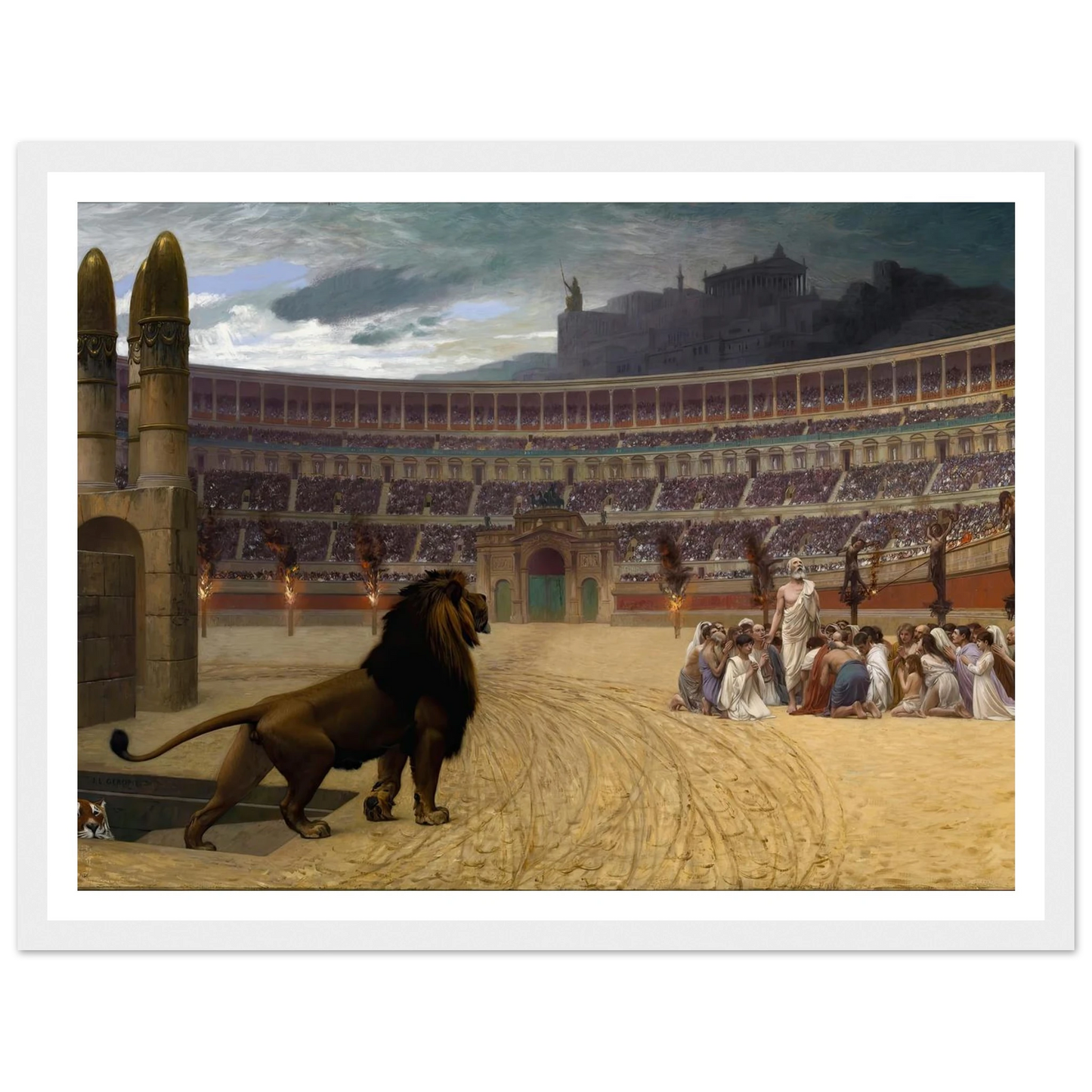 The Christian Martyrs’ Last Prayer (1863-1883) Art Print | Jean Leon Gerome-Quipham Collections
