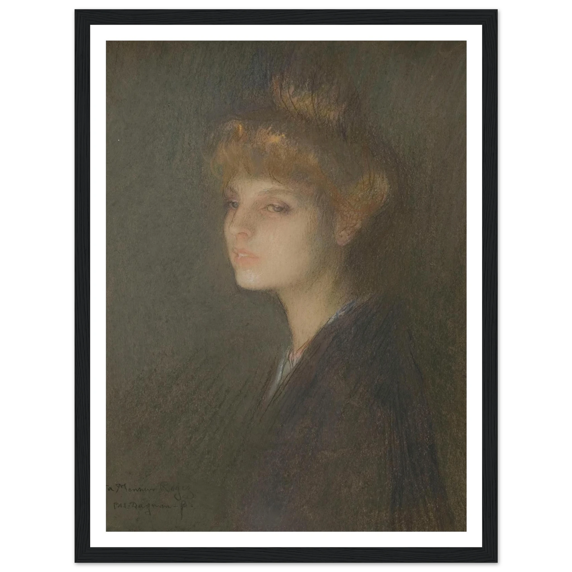 Portrait de femme (1895 - 1905) Art Print | Pascal Adolphe Jean Dagnan Bouveret-Quipham Collections