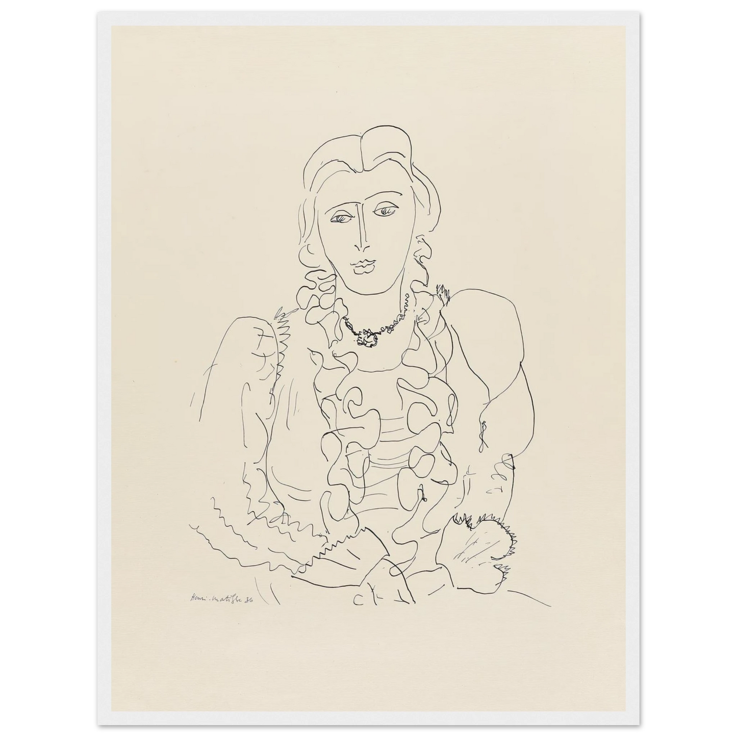 Sitzende Frau (1936) Art Print | Henri Matisse-Quipham Collections