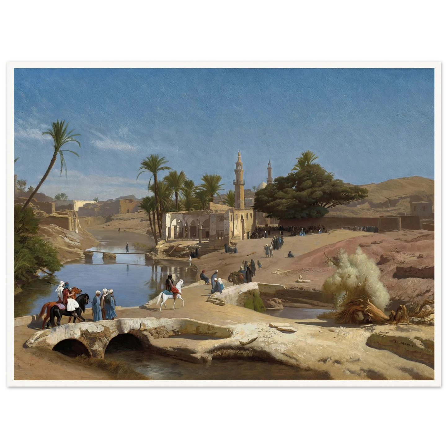 View of Medinet El-Fayoum (c. 1868-1870) Art Print | Jean Leon Gerome-Quipham Collections