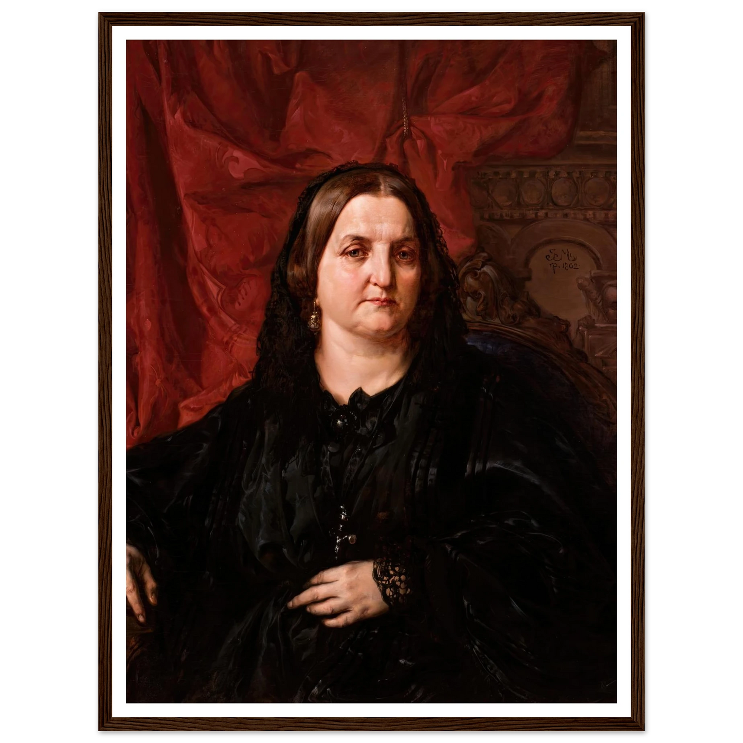 Portrait of PauIIna Giebułtowska (1862) Art Print | Jan Matejko-Quipham Collections