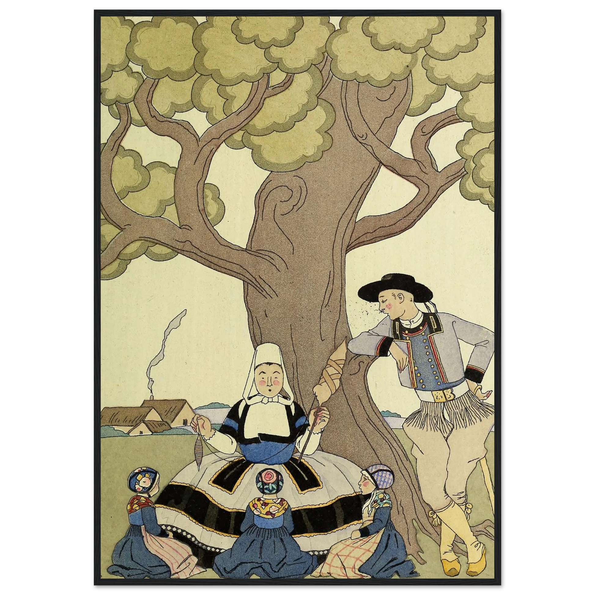 Falbalas et fanfreluches, Il était une fois (1925) Art Print | George Barbier-Quipham Collections