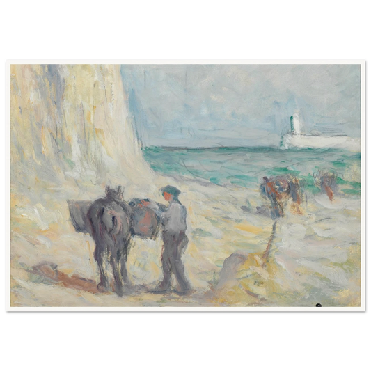 Le Tréport, le Ramassaage du Varech (1935) Art Print | Maximilien Luce-Quipham Collections