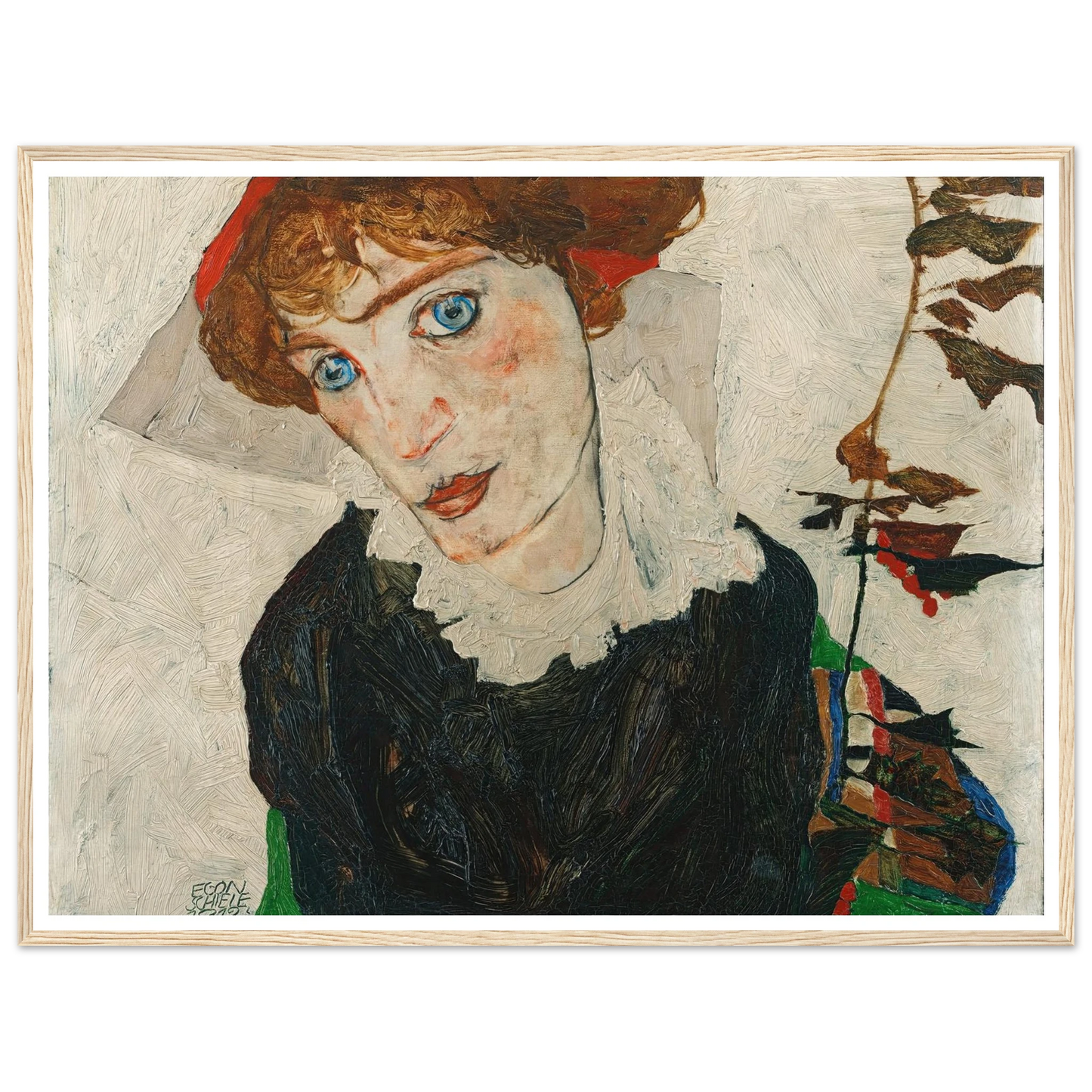 Portrait Of Wally Neuzil (1912) Art Print | Egon Schiele-Quipham Collections