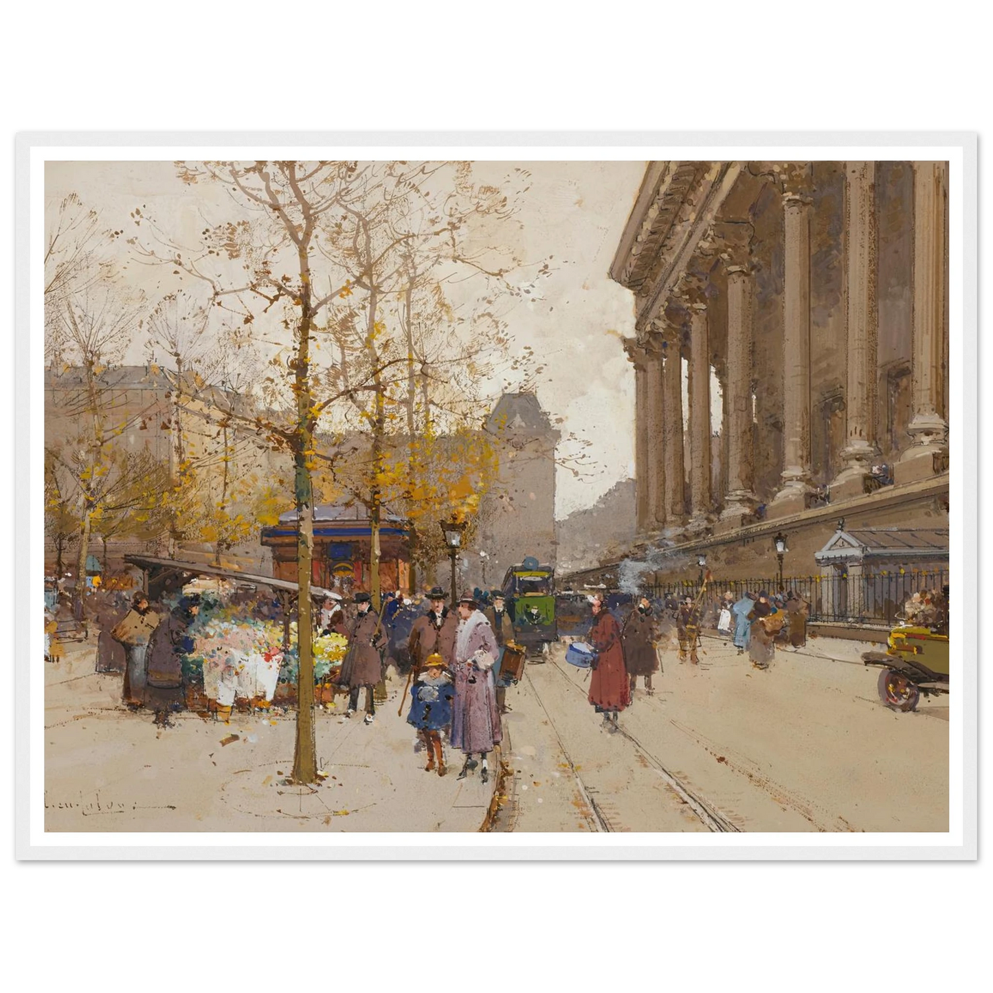 La Madeleine Art Print | Eugene Galien Laloue-Quipham Collections