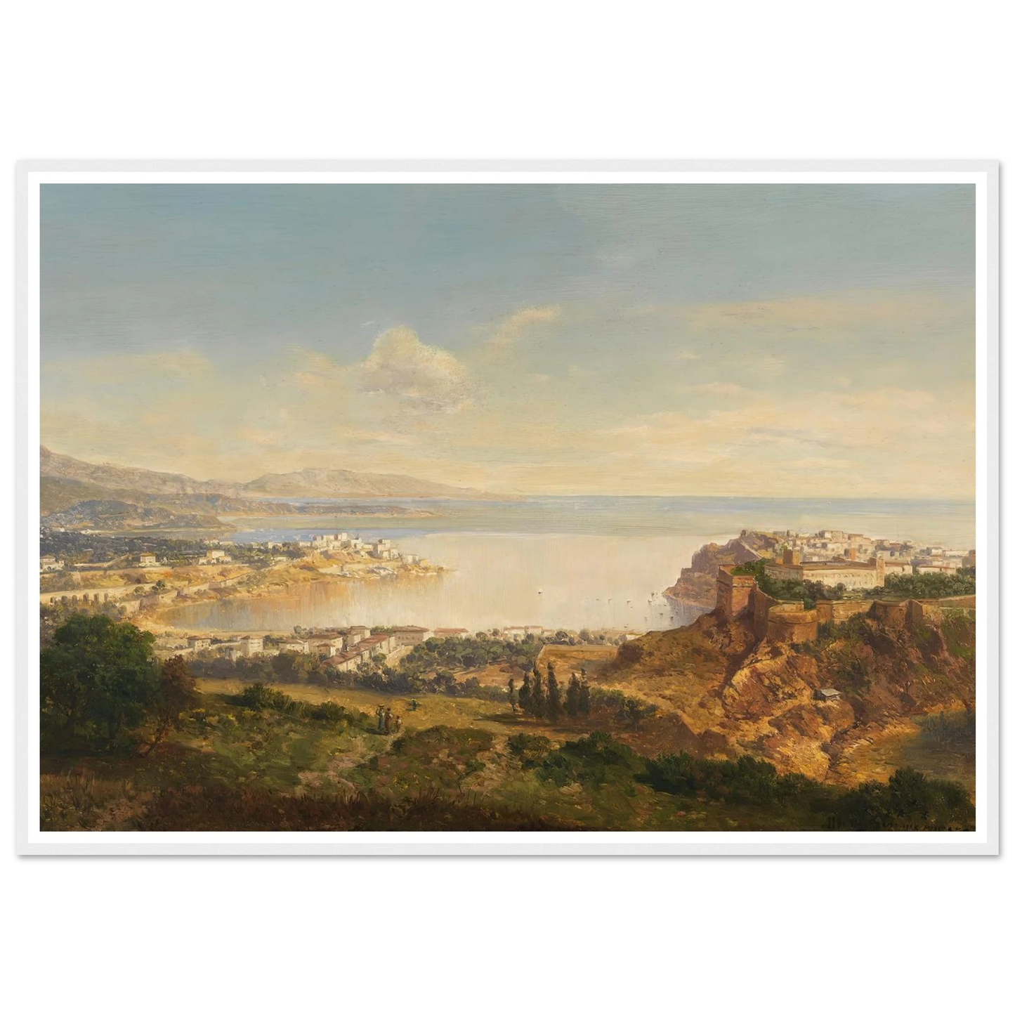 Monaco (Riviera di Ponente) (1865) Art Print | Albert Zimmermann-Quipham Collections