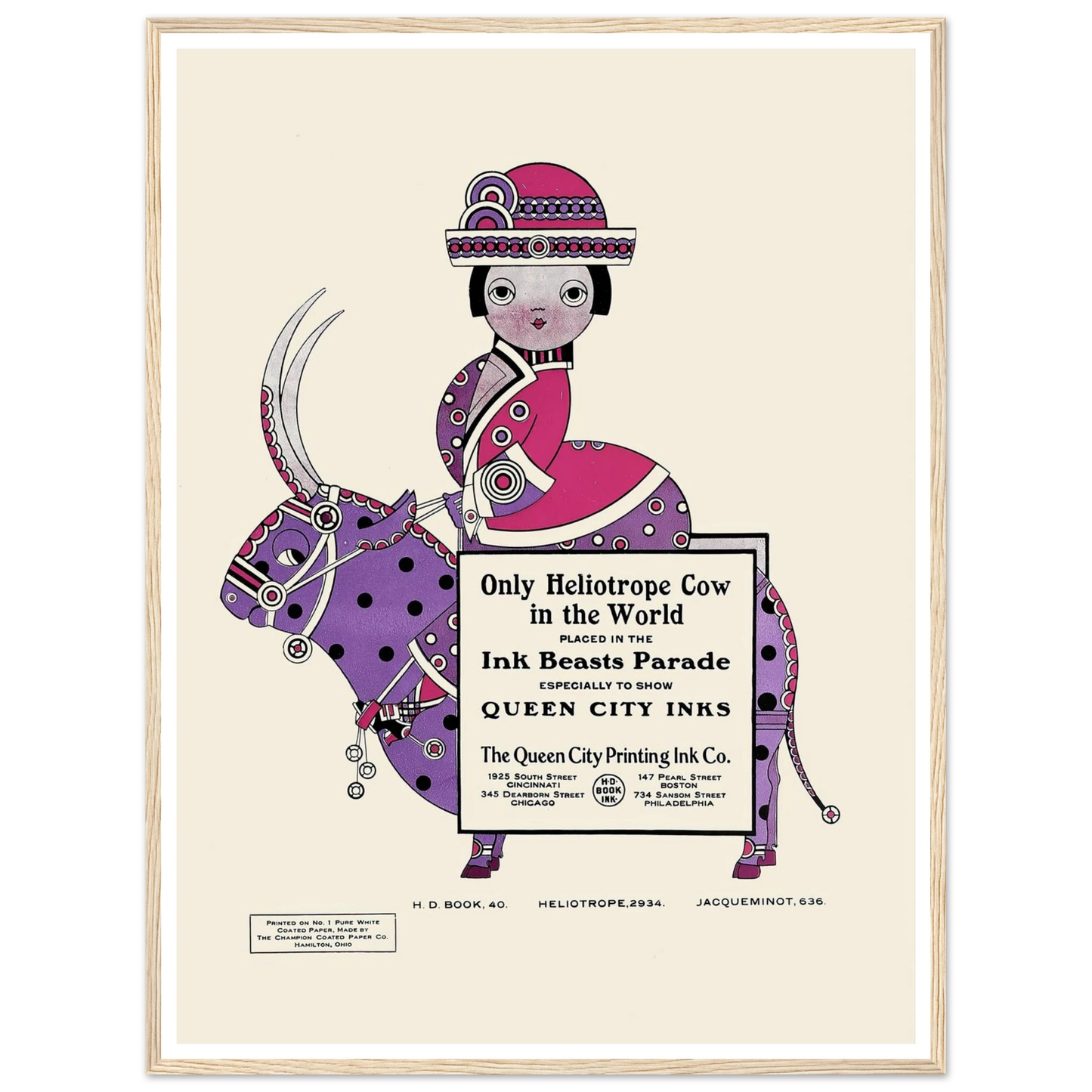 Queen City Ink, Ad. 26 (1890-1913) Art Print | Augustus Jansson-Quipham Collections