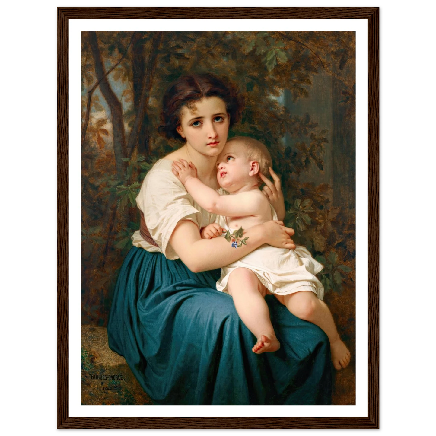 Thoughts of the Future (1864) Art Print | Hugues Merle-Quipham Collections