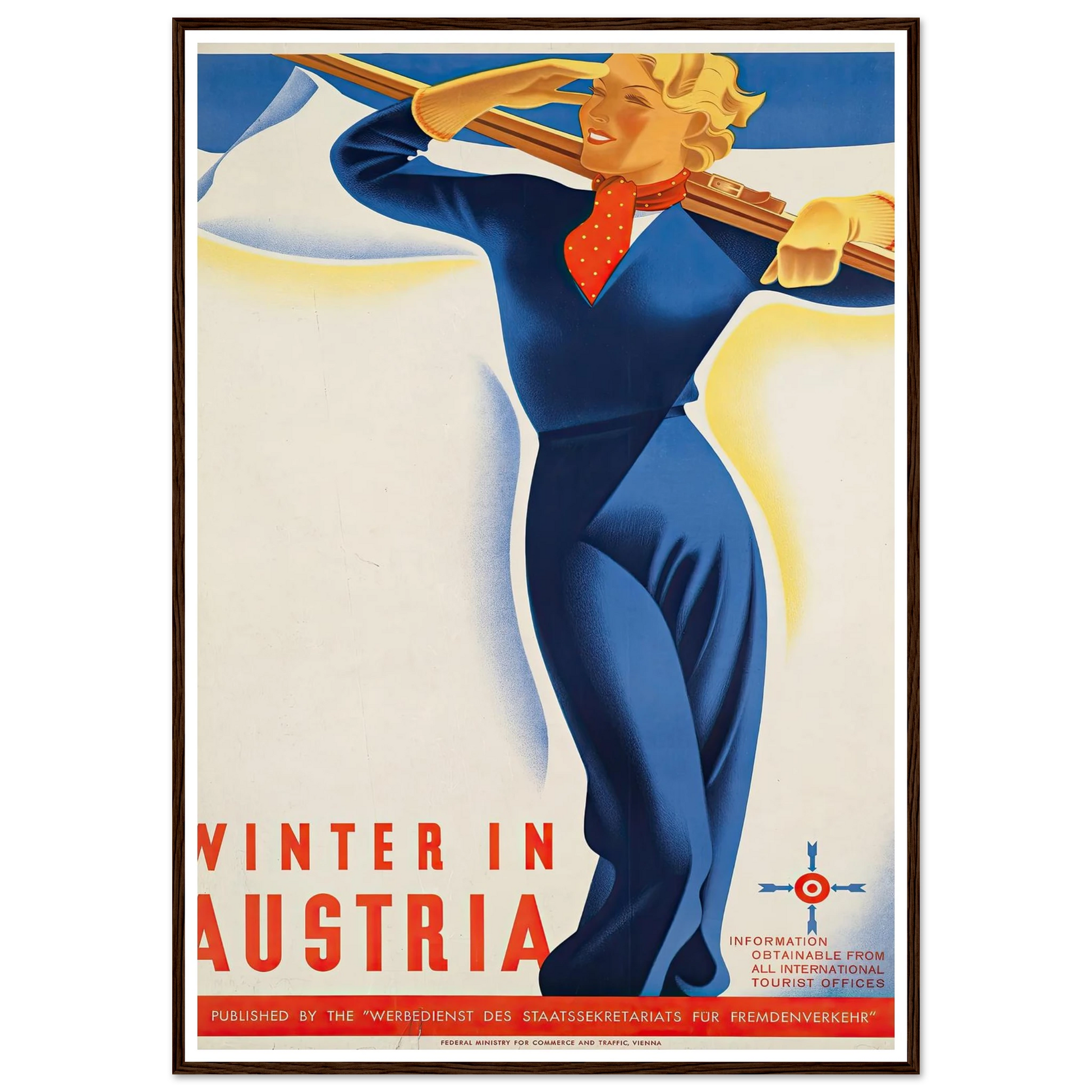 Winter in Austria Art Print | Joseph Binder-Quipham Collections