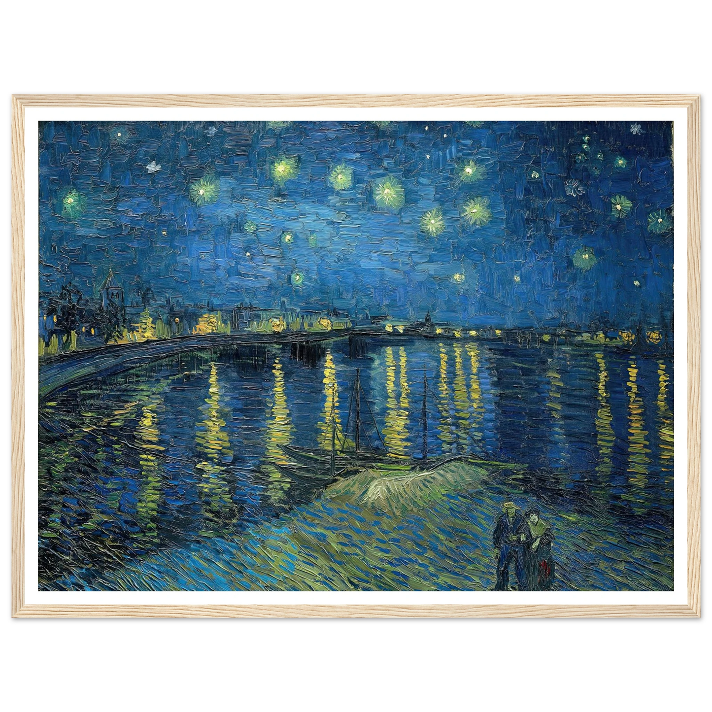 Starry Night Over the Rhone (1888) Art Print | Vincent van Gogh-Quipham Collections