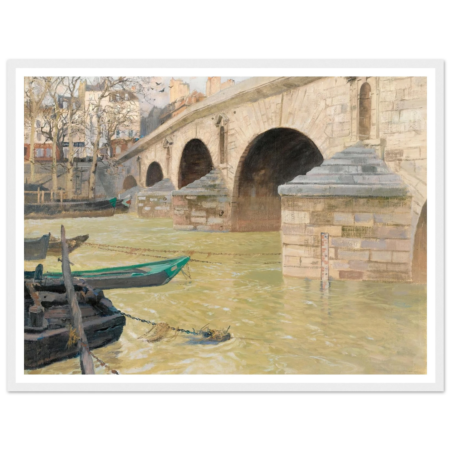 The Pont Marie, Paris (1893) Art Print | Frits Thaulow-Quipham Collections