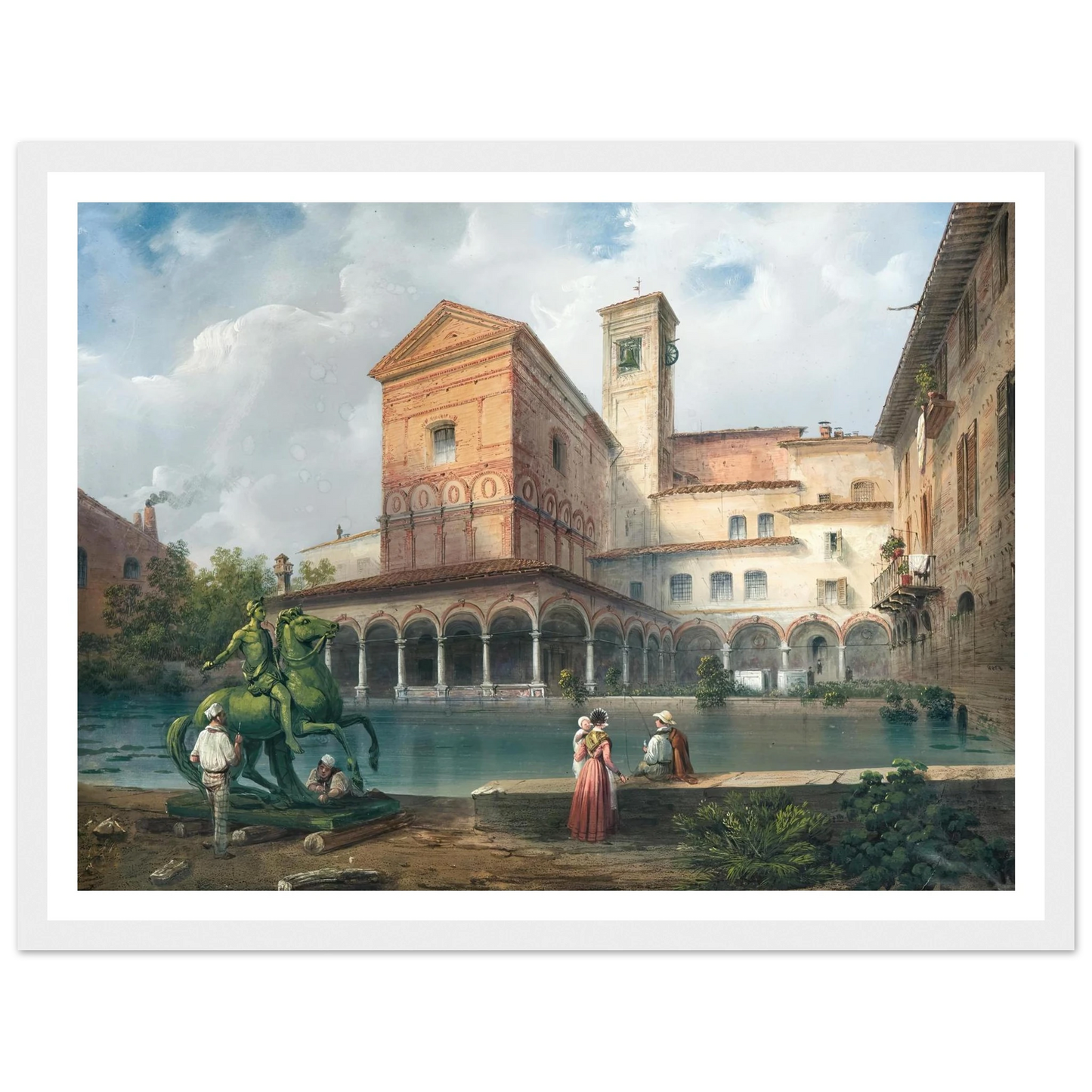 Milan, Church of Santa Maria alla Fontana Art Print | Carlo Bossoli-Quipham Collections