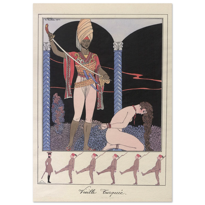 Vieille Turquie (L’exécution) (1915) Art Print | George Barbier-Quipham Collections