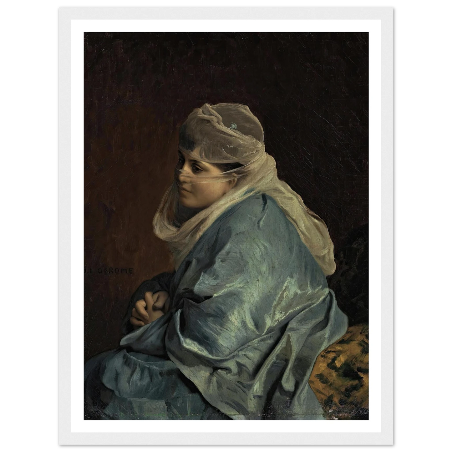 Woman of Constantinople Art Print | Jean Leon Gerome-Quipham Collections