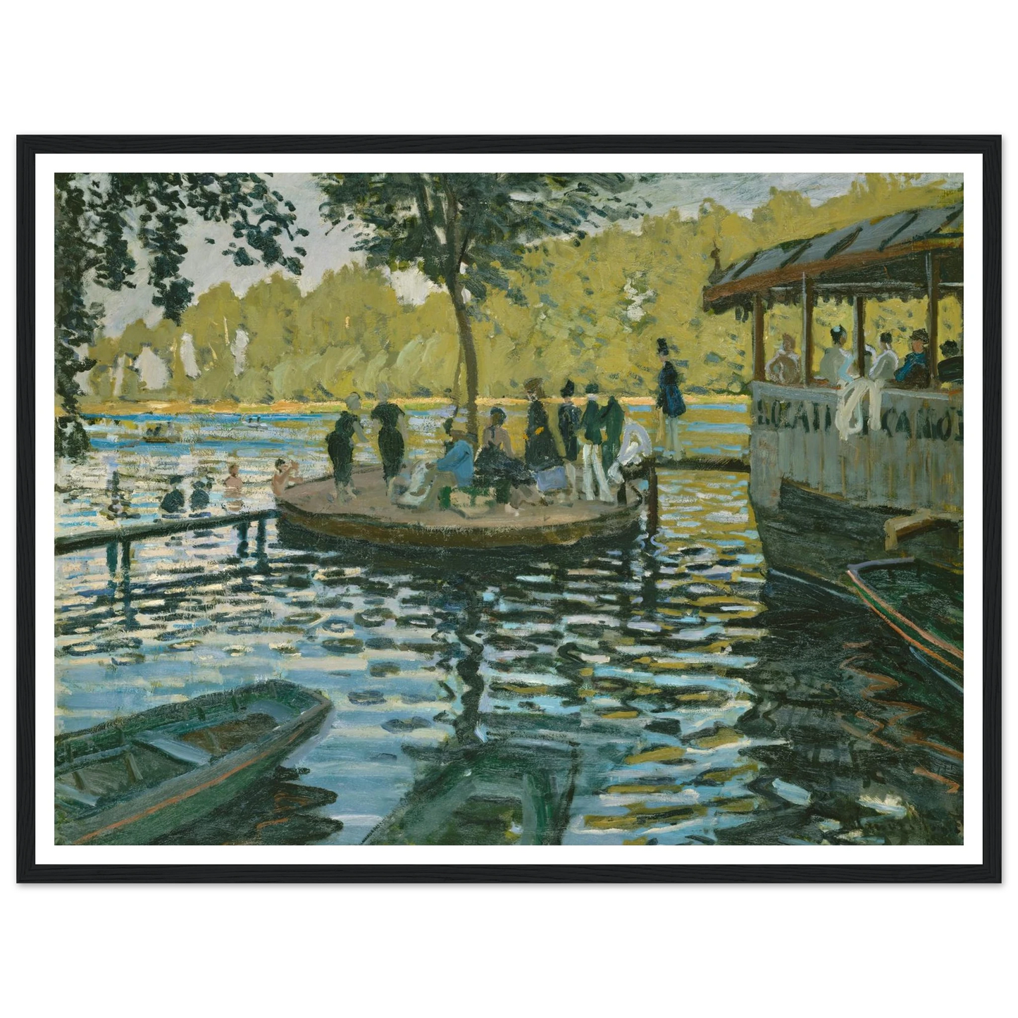 La Grenouillère (1869) Art Print | Claude Monet-Quipham Collections