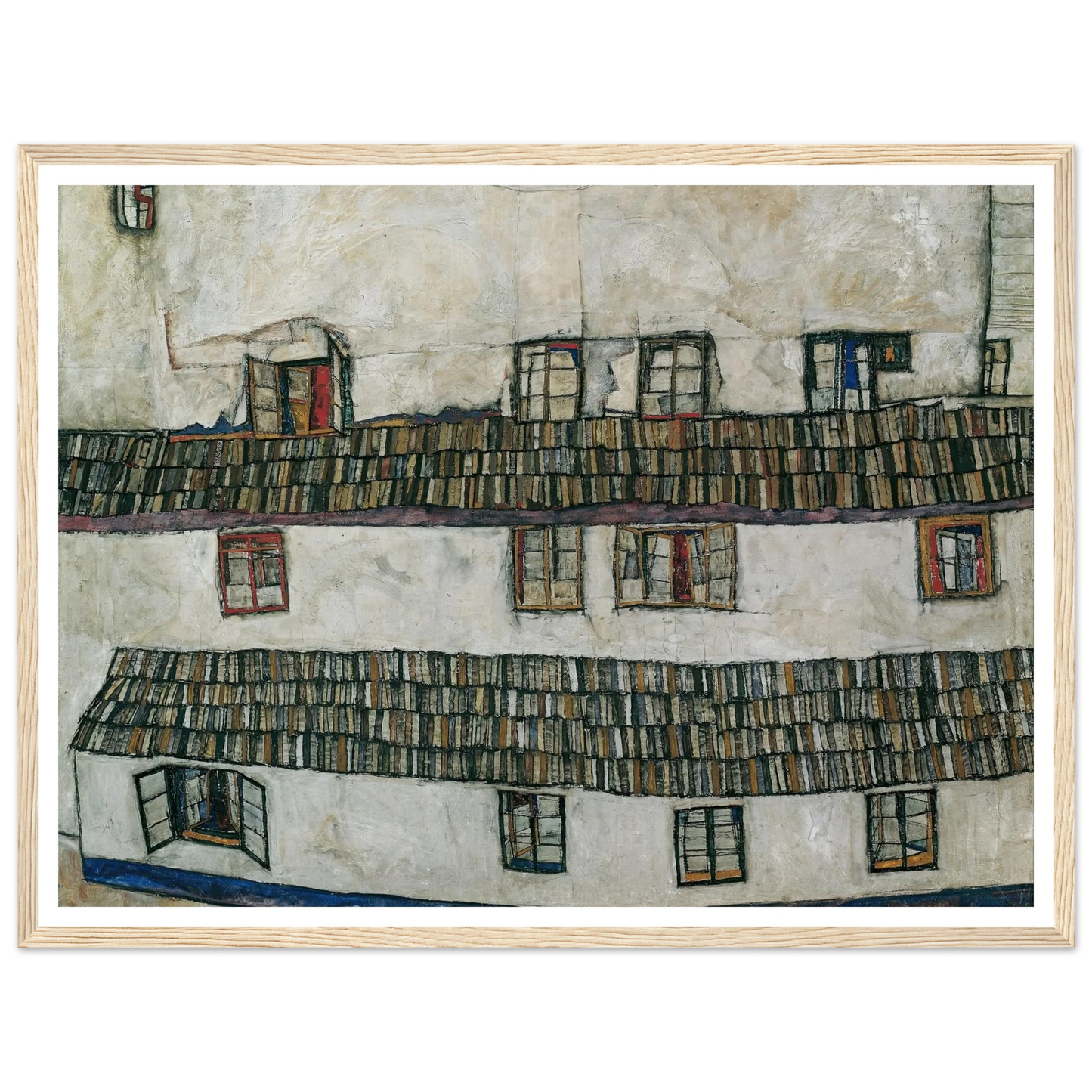 House wall (window) (1914) Art Print | Egon Schiele-Quipham Collections