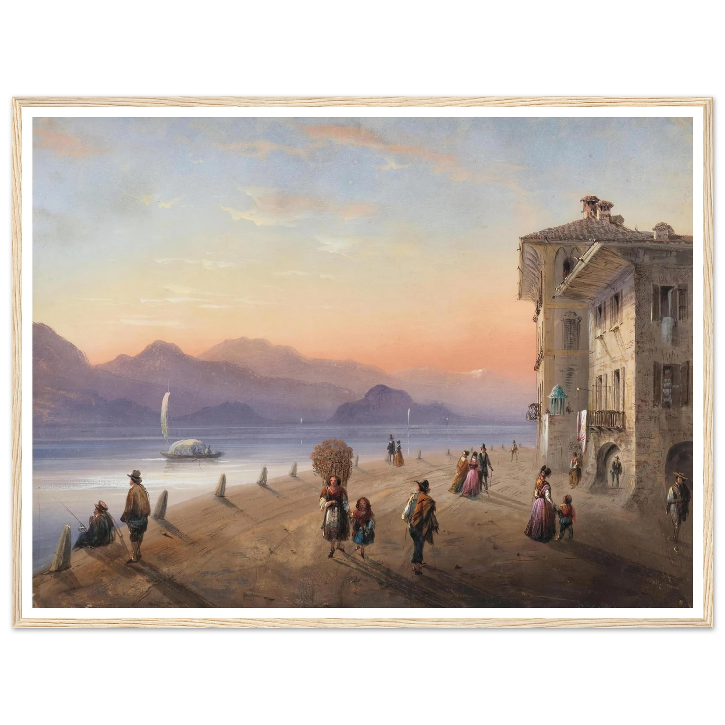 Palazzo Borromeo, Isola Bella on Lake Maggiore (1849) Art Print | Carlo Bossoli-Quipham Collections