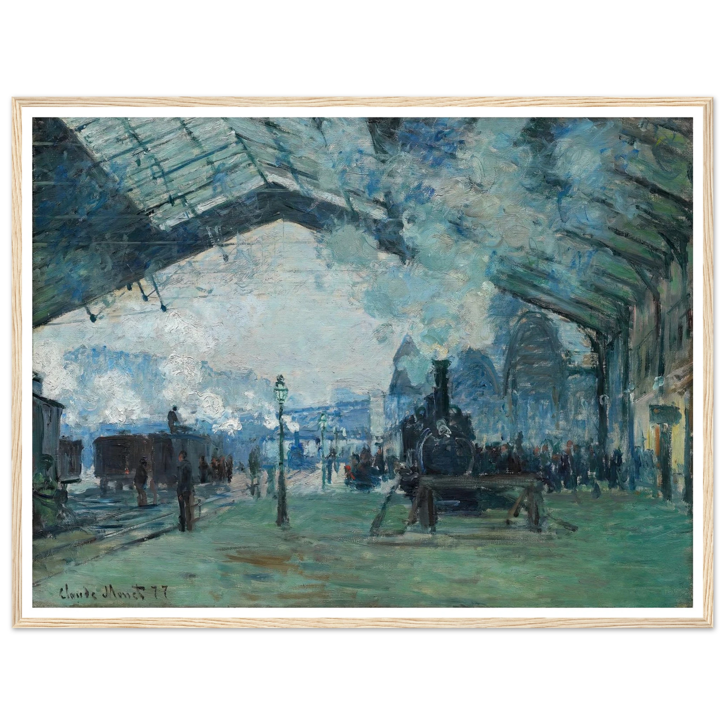 Arrival of the Normandy Train, Gare Saint-Lazare (1877) Art Print | Claude Monet-Quipham Collections