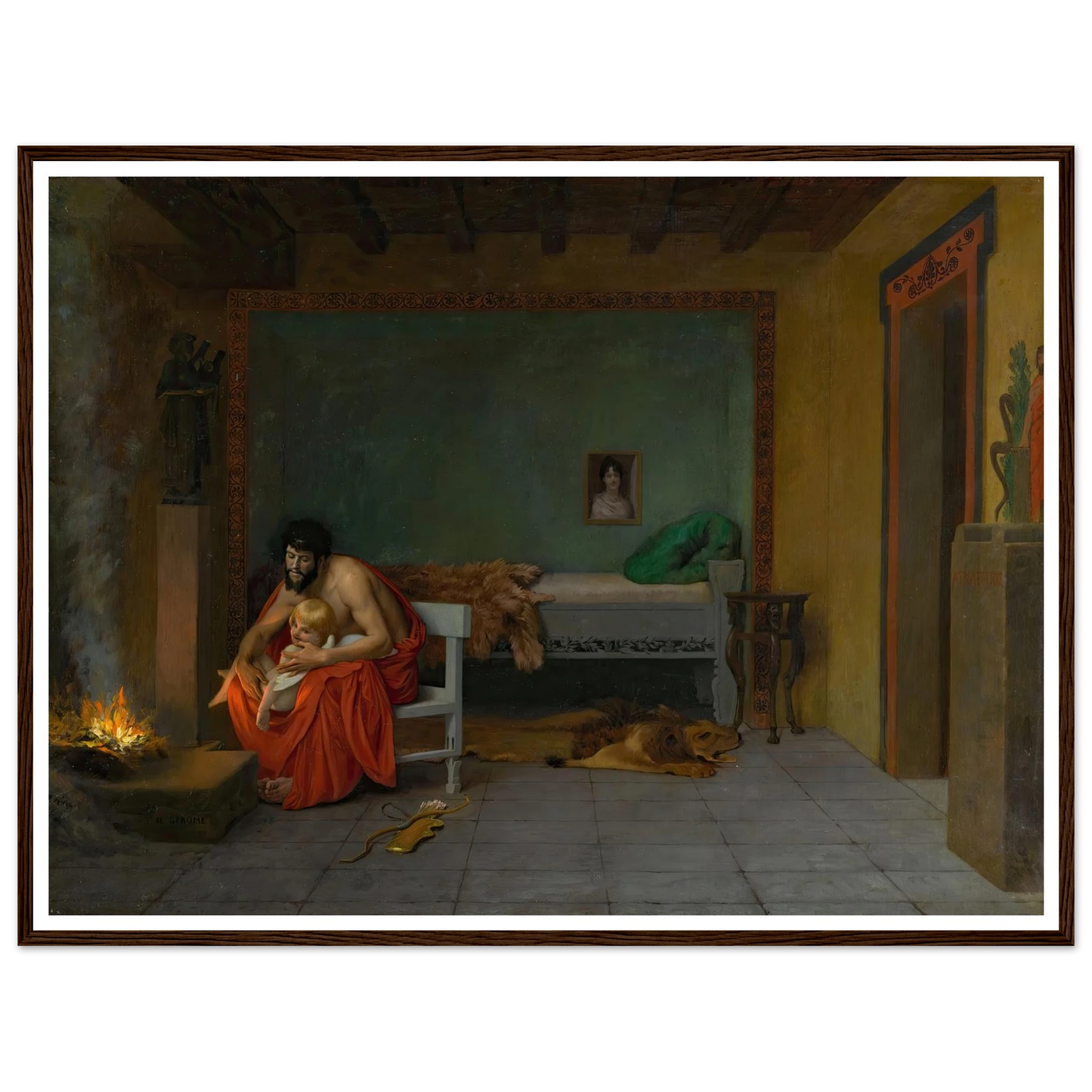 Cupid’s Shivering Limbs the Embers Warm Art Print | Jean Leon Gerome-Quipham Collections