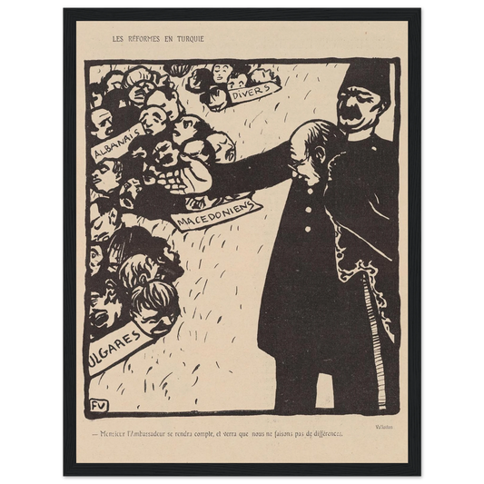 24 avril 1903 Art Print | Felix Vallotton - Framed Poster - 30x40 cm / 12x16″ - Black frame