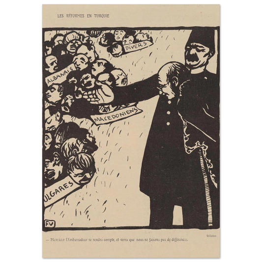 24 avril 1903 Art Print | Felix Vallotton - Framed Poster - 30x40 cm / 12x16″ - Black frame