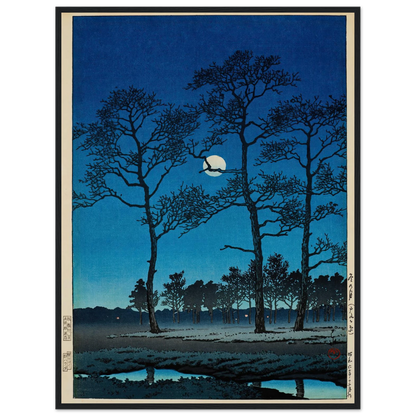 Fuyu no tsuki (Toyamagahara) (Winter moon at Toyamagahara) (1931) Art Print | Kawase Hasui-Quipham Collections