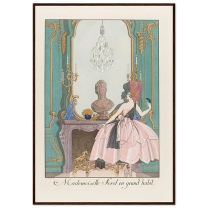 Mademoiselle Sorel en grand habit (1924) Art Print | George Barbier-Quipham Collections