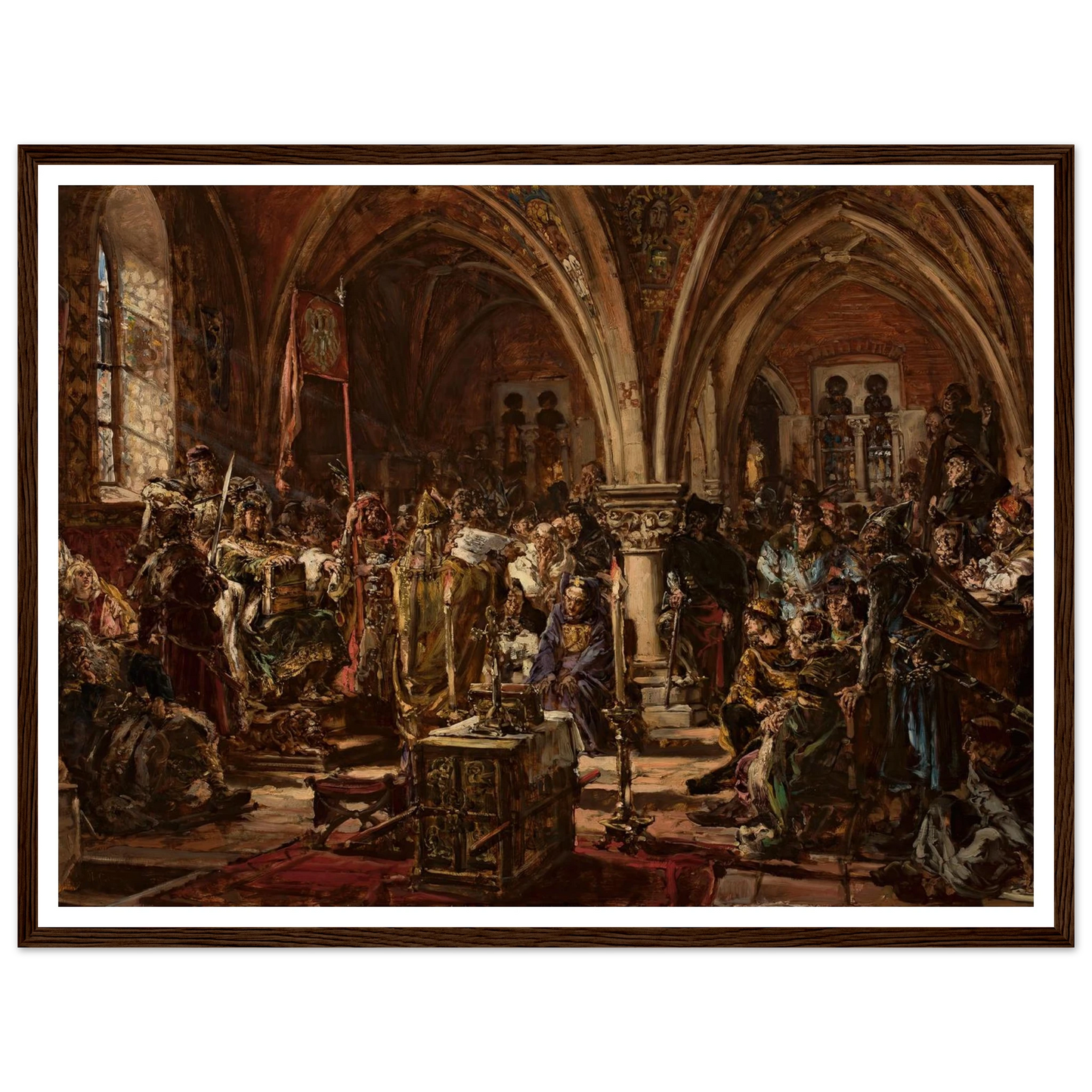 The First Parliament in Łęczyca, from the series “History of Civilization in Poland” (1888) Art Print | Jan Matejko-Quipham Collections
